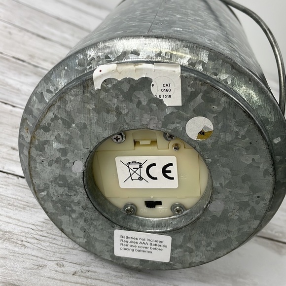 Christmas LED candle galvanized decoration “Merry and Bright” - Picture 7 of 7